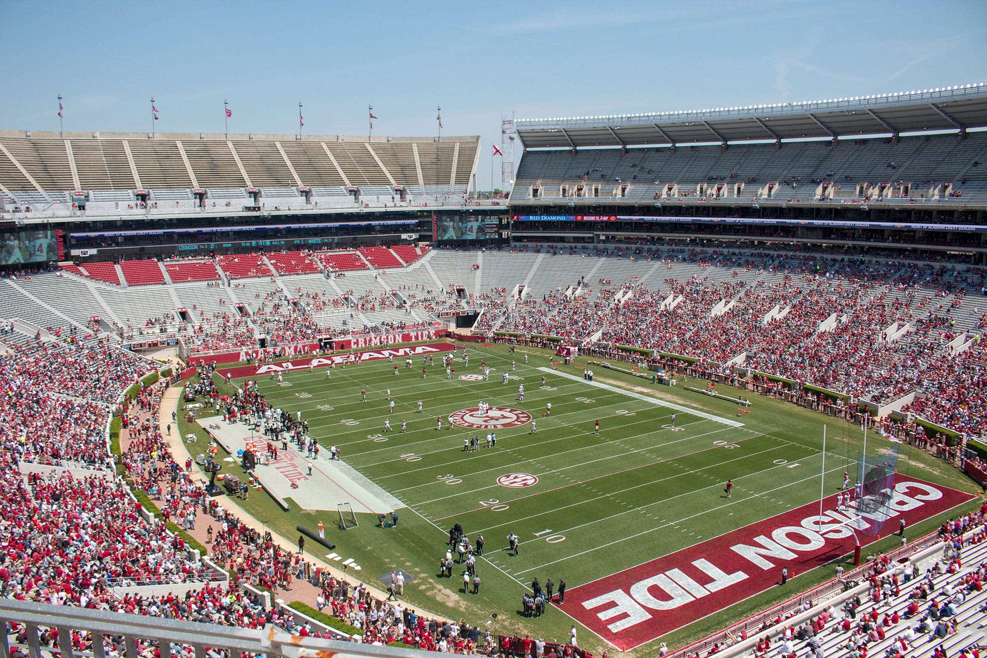 Bryant-Denny baseball stadium in Alabama