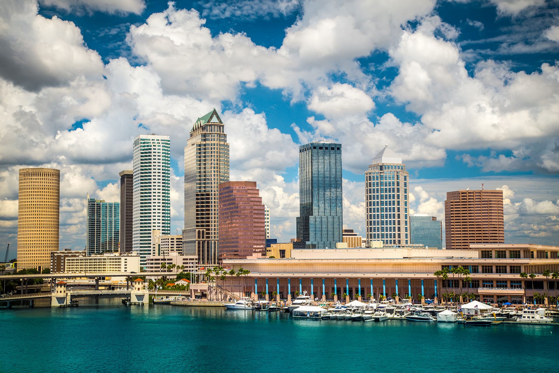 View of the Tampa Florida skyline