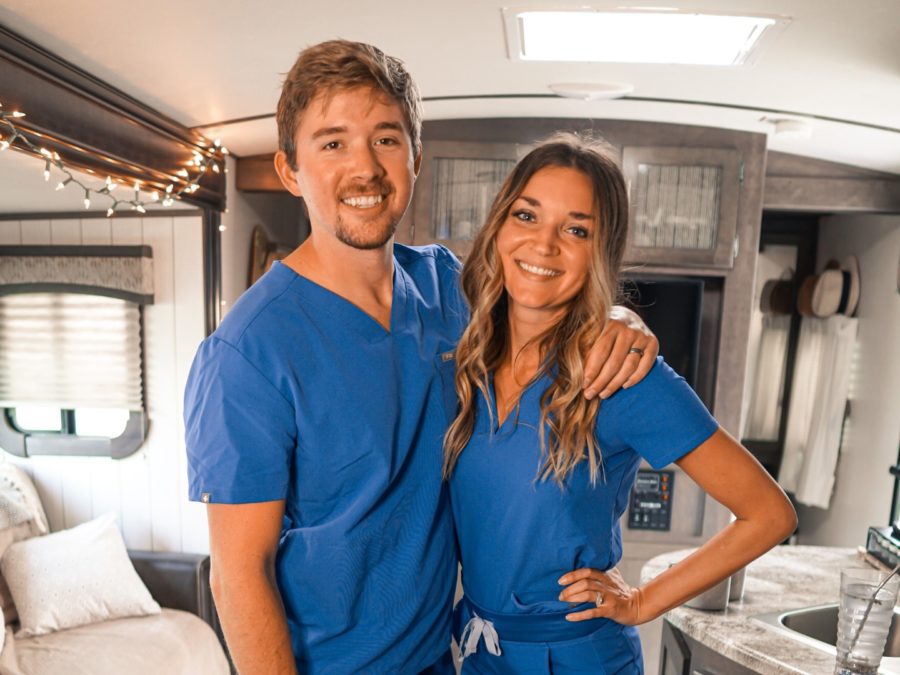 Chase and Lindsay Garett, ICU RNs with Host Healthcare