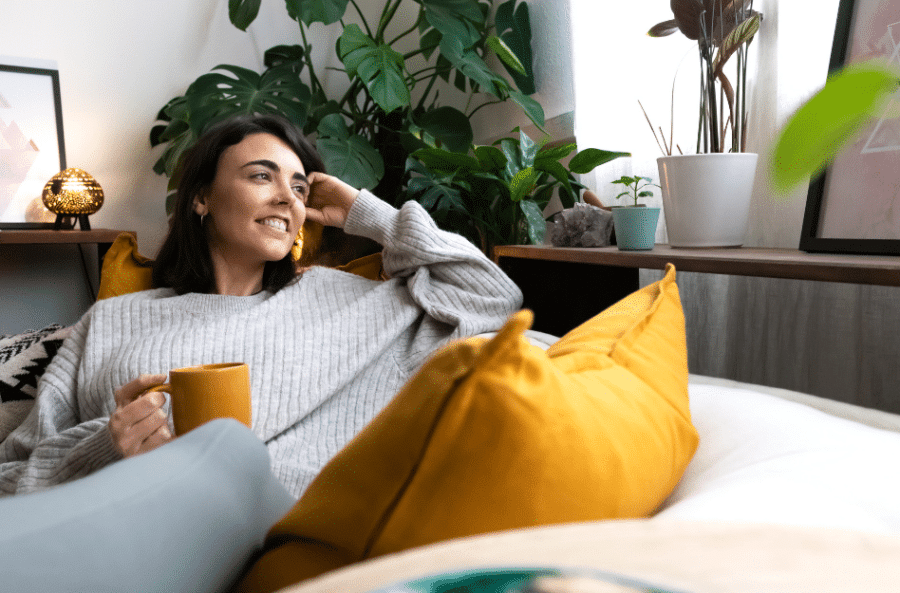 Nurse relaxing during her time off as a Travel Nurse